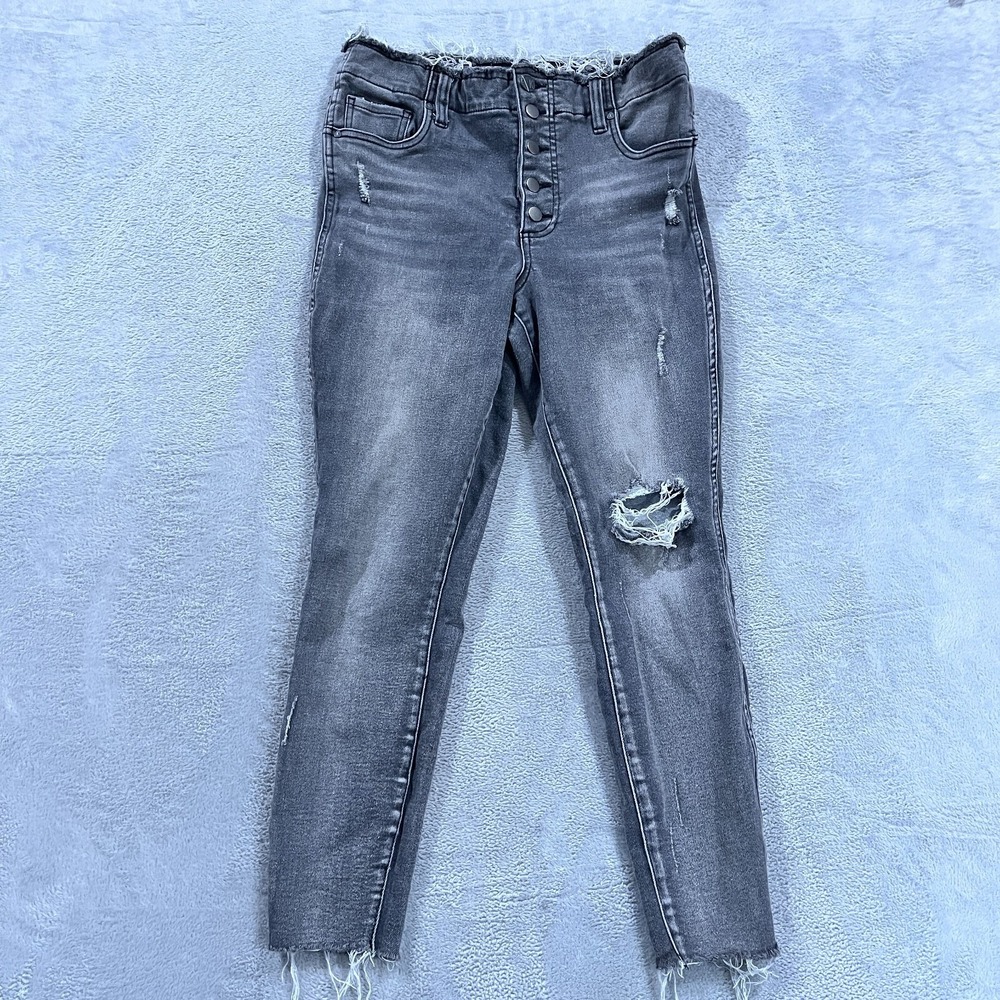 Kut From The Kloth Jeans Womens 10 Connie Fab AB Ankle Skinny High Rise Raw‎ Hem